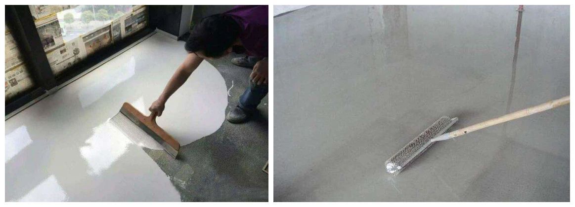 تطبيق وبناء قاعدة جبسية ذاتية التسوية